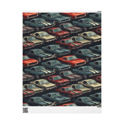 Muscle car wrapping paper, custom gift wrap, car guy, mechanic, car enthusiast - Image 5